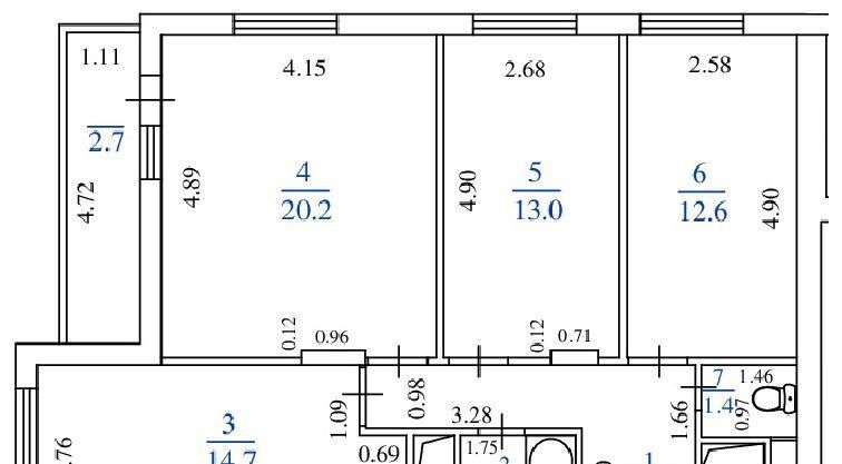 квартира г Тольятти р-н Комсомольский ул Коммунистическая 2л фото 6