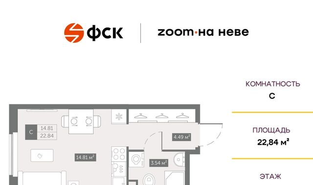 метро Улица Дыбенко р-н Невский ул Архивная 5 ЖК апартаментов «ZOOM на Неве» фото