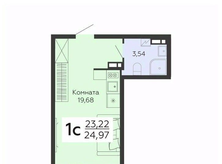 квартира г Воронеж р-н Коминтерновский ул 45 стрелковой дивизии 113 фото 1