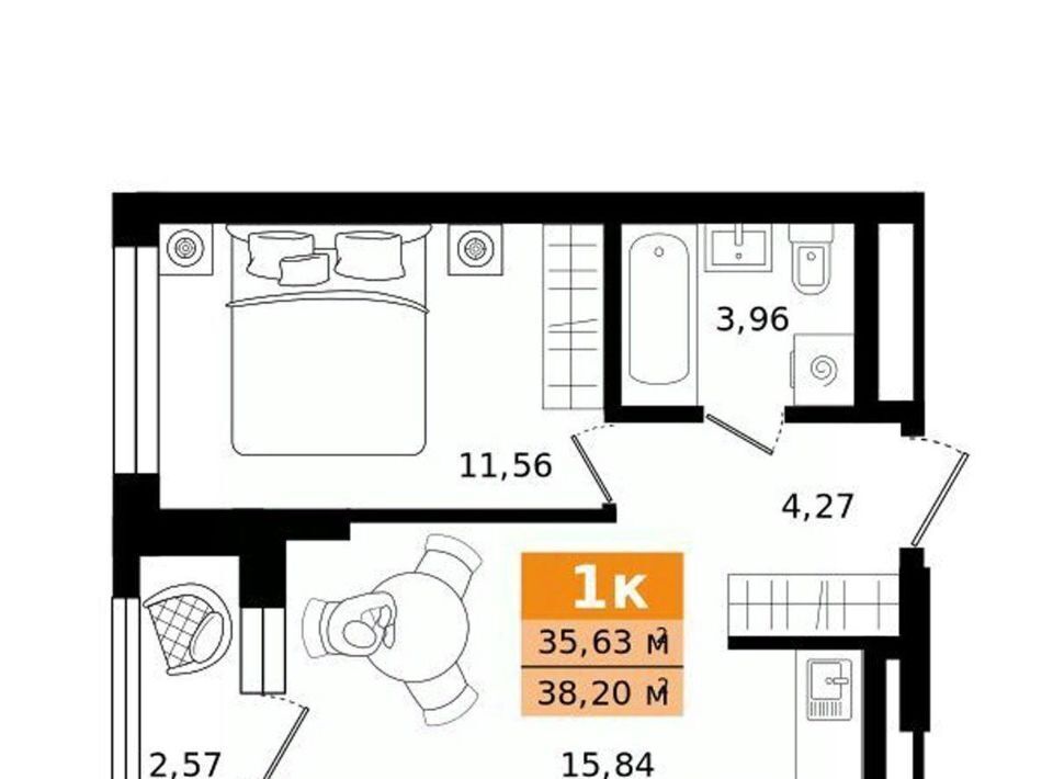 квартира г Екатеринбург р-н Чкаловский Ботаническая Южная Ботаника жилрайон фото 1