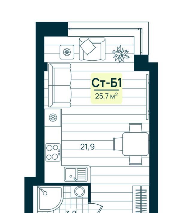 квартира г Нижневартовск К-2 кв-л фото 1