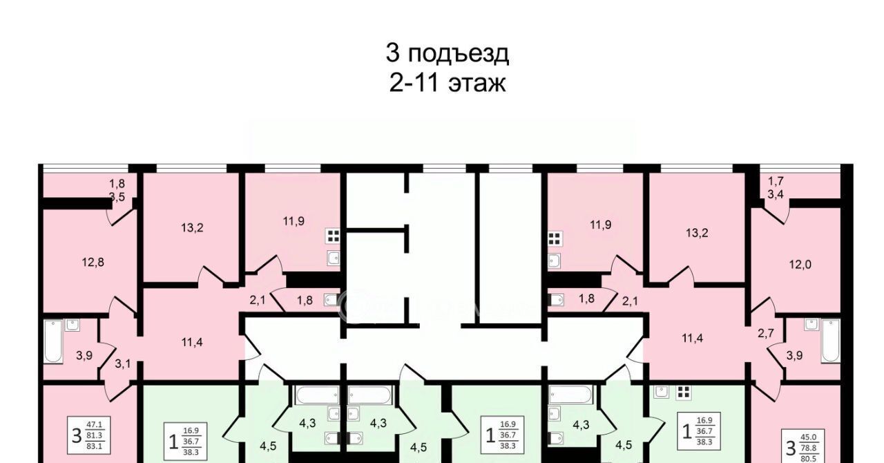 квартира г Воронеж р-н Центральный ул Пескова 6 фото 16