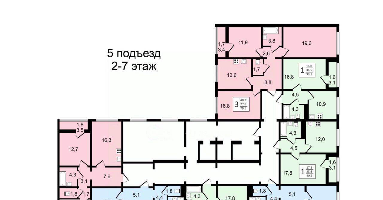 квартира г Воронеж р-н Центральный ул Пескова 6 фото 18