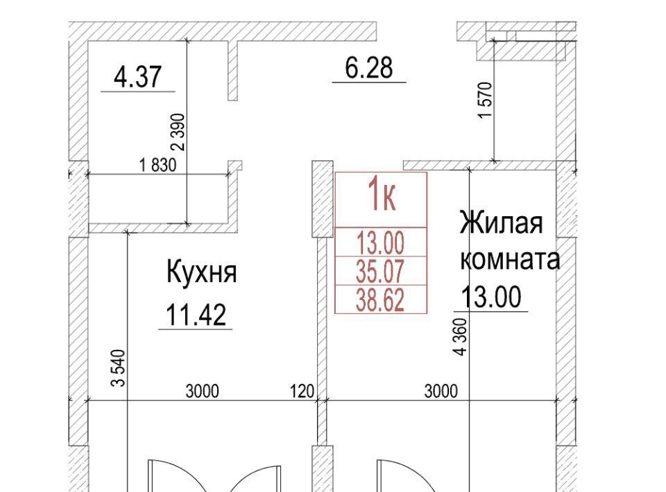квартира г Новосибирск метро Площадь Гарина-Михайловского ЖК «Чернышевский» фото 1
