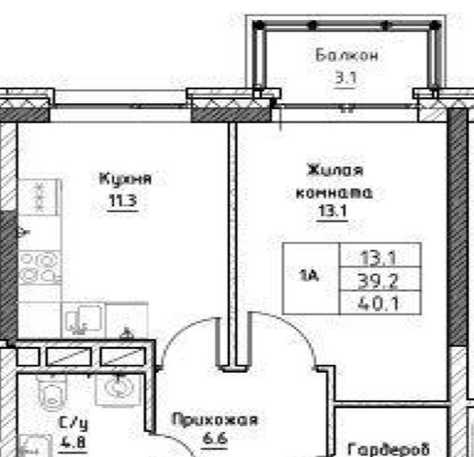 квартира г Новосибирск Октябрьская ул Грибоедова фото 1