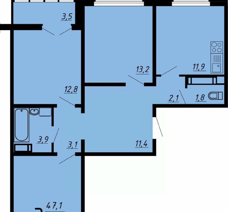 квартира г Воронеж р-н Центральный ул Загоровского 9/1 фото 1