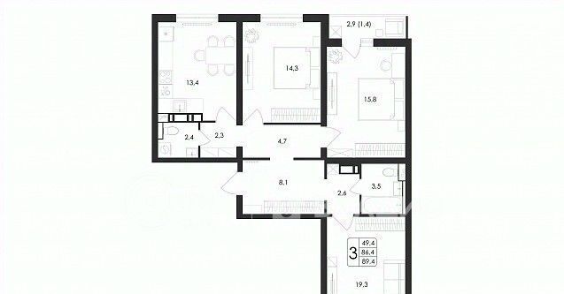квартира г Воронеж р-н Центральный ул Загоровского 5/3 фото 1