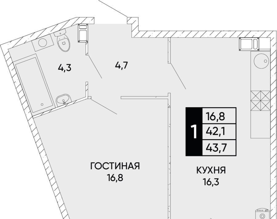 квартира г Ростов-на-Дону р-н Кировский ул Бориса Слюсаря 15с/1 фото 1