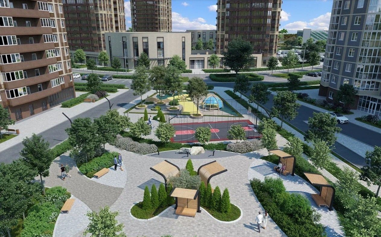 квартира г Краснодар р-н Прикубанский ул им. М.П. Шемякина 2 ЖК «Зеленодар» фото 14