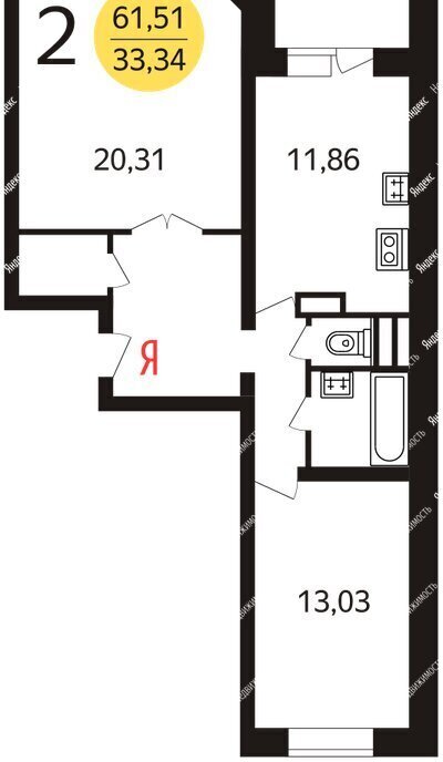 квартира г Москва метро Щербинка ул Маршала Савицкого 12 фото 21