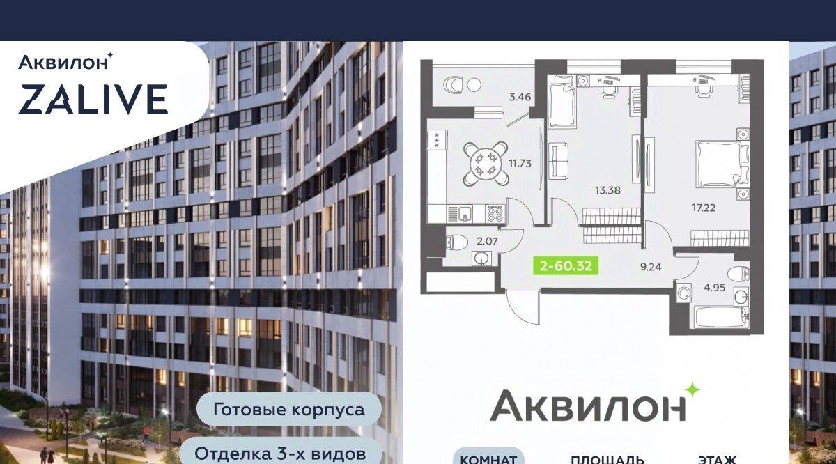 квартира г Санкт-Петербург метро Василеостровская б-р Головнина 6к/1 фото 1