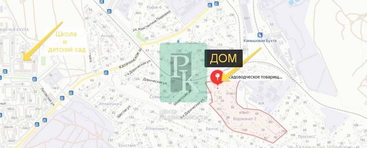 дом г Севастополь садоводческое товарищество Водоканал-2, Крым фото 26