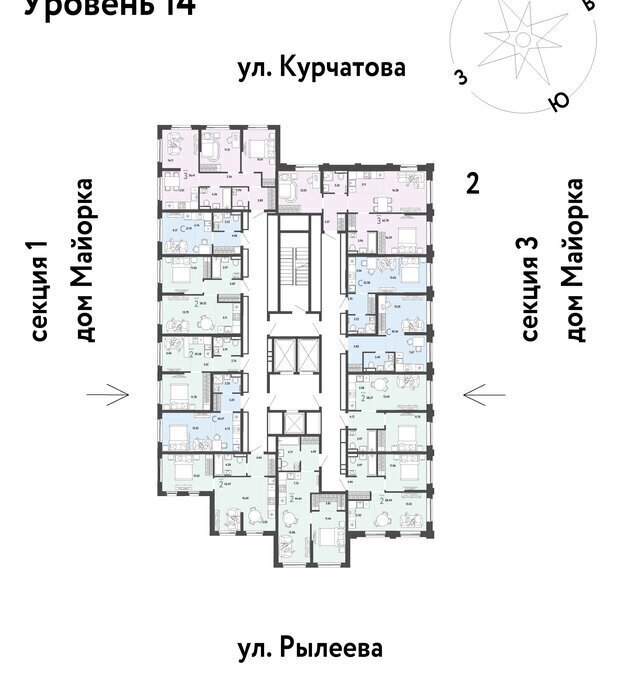 квартира г Тюмень ул Краснооктябрьская 10к/2 ЖК Остров-сад Калининский административный округ фото 2