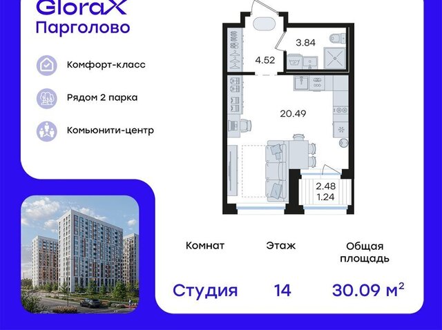 п Парголово жилой комплекс Глоракс Парголово фото