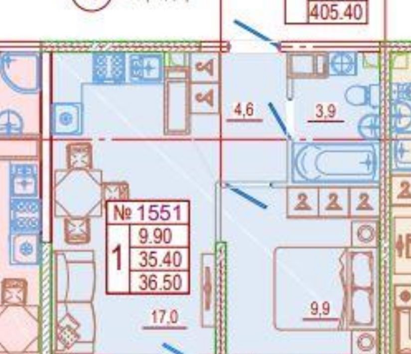 квартира г Новороссийск р-н Центральный ул Куникова 47 фото 2