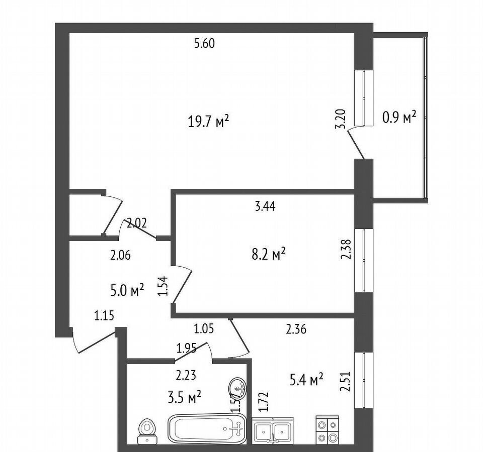 квартира г Калининград р-н Центральный ул Гайдара 33 фото 37