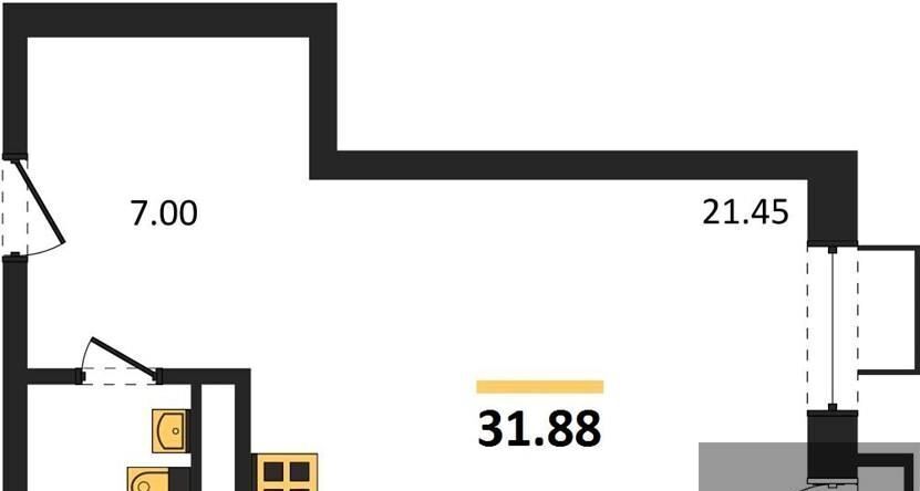 квартира г Воронеж р-н Железнодорожный наб Чуева 7 фото 1