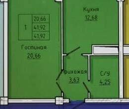 квартира г Нальчик ул Тлостанова 28 ЖК «Лазурный» фото 1