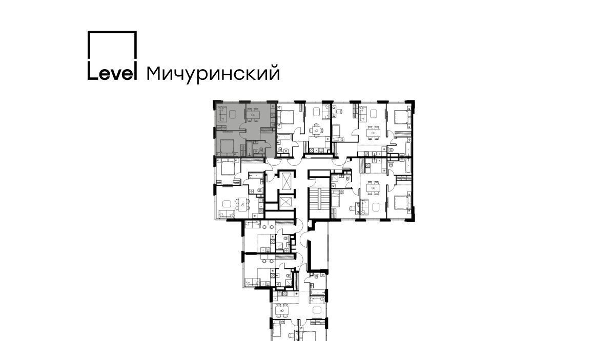 квартира г Москва метро Мичуринский проспект ЖК Левел Мичуринский к 13 фото 2