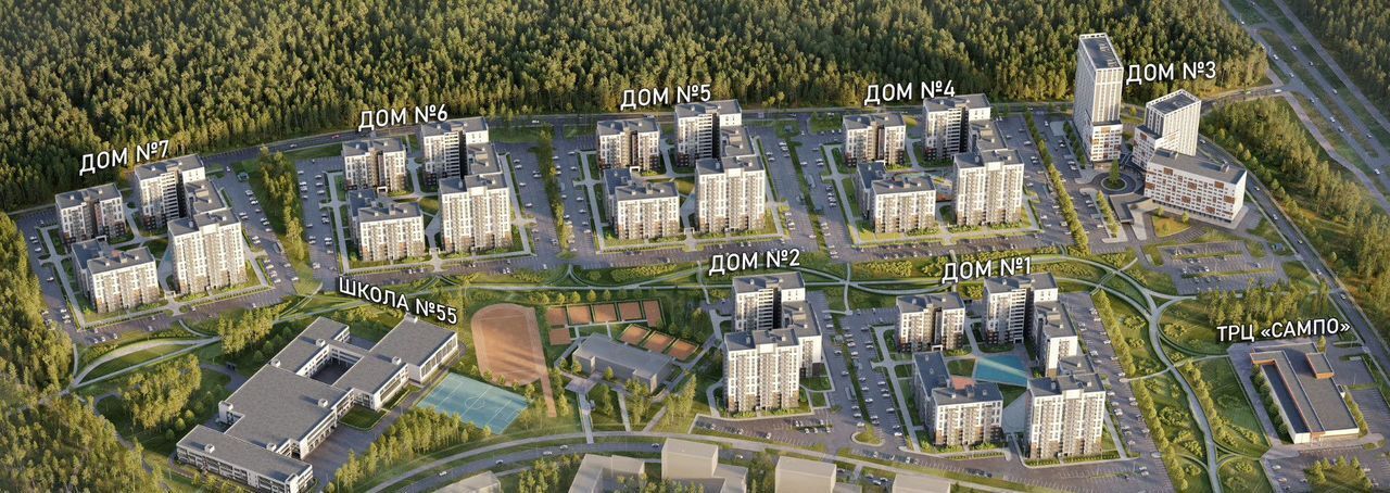 квартира г Петрозаводск р-н Древлянка Древлянка ул Оборонная 4 ЖК Сампо секц. 5 фото 6