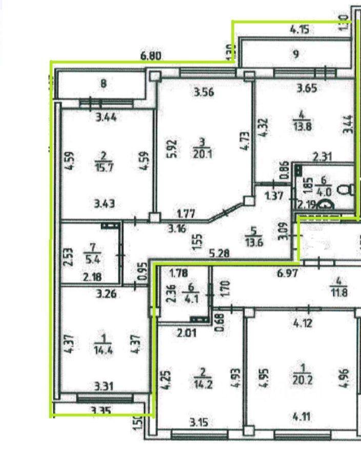 квартира г Екатеринбург р-н Ленинский ЖК «Мечта» Ulitsa Kuybysheva, 21-475, Yekaterinburg, Sverdlovskaya oblast, Russia, 620144 фото 2