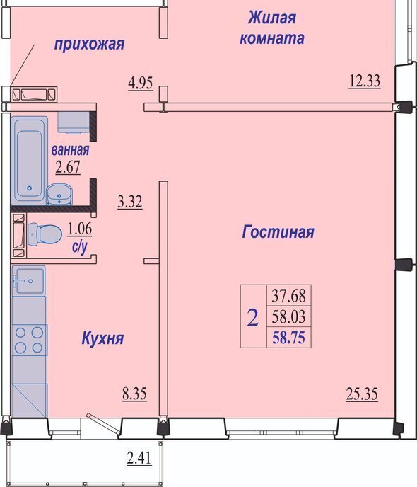 квартира г Новосибирск р-н Октябрьский Золотая Нива ул Плющихинская 9 Плющихинский фото 1