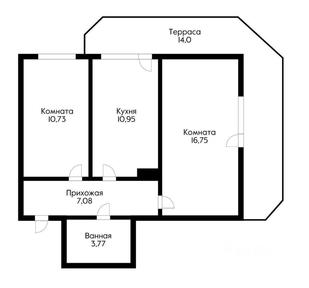 квартира г Краснодар р-н Прикубанский ул Черкасская 58/2 фото 12