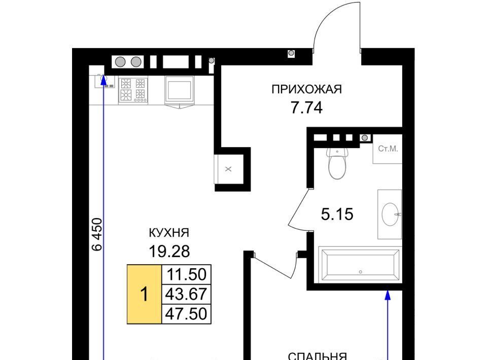 квартира р-н Гурьевский г Гурьевск ЖК «Включи» фото 1