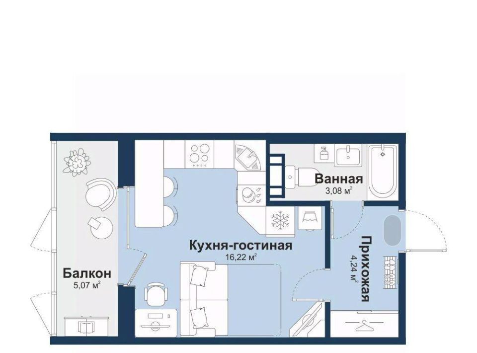 квартира г Челябинск Западный ул Береговая 3 фото 1