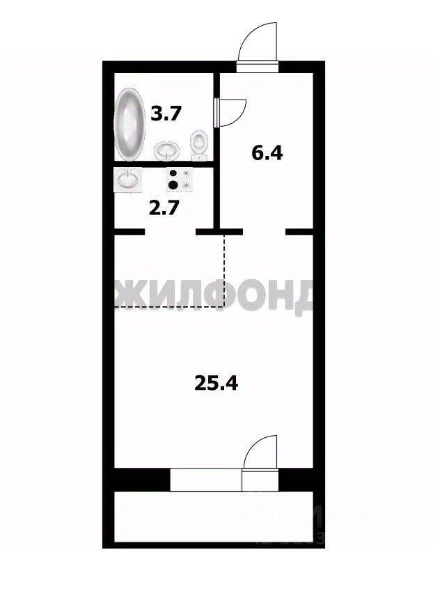 квартира г Новосибирск р-н Кировский ул Бронная 45/5 фото 1