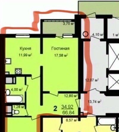 квартира г Нижний Новгород д Кузнечиха Горьковская б-р 60-летия Октября 23к/1 жилрайон фото 19