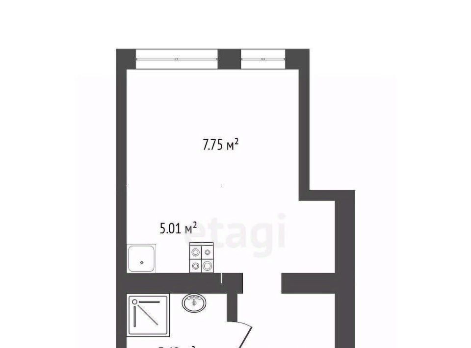 квартира г Тюмень р-н Центральный ул Газовиков 38к/2 фото 2