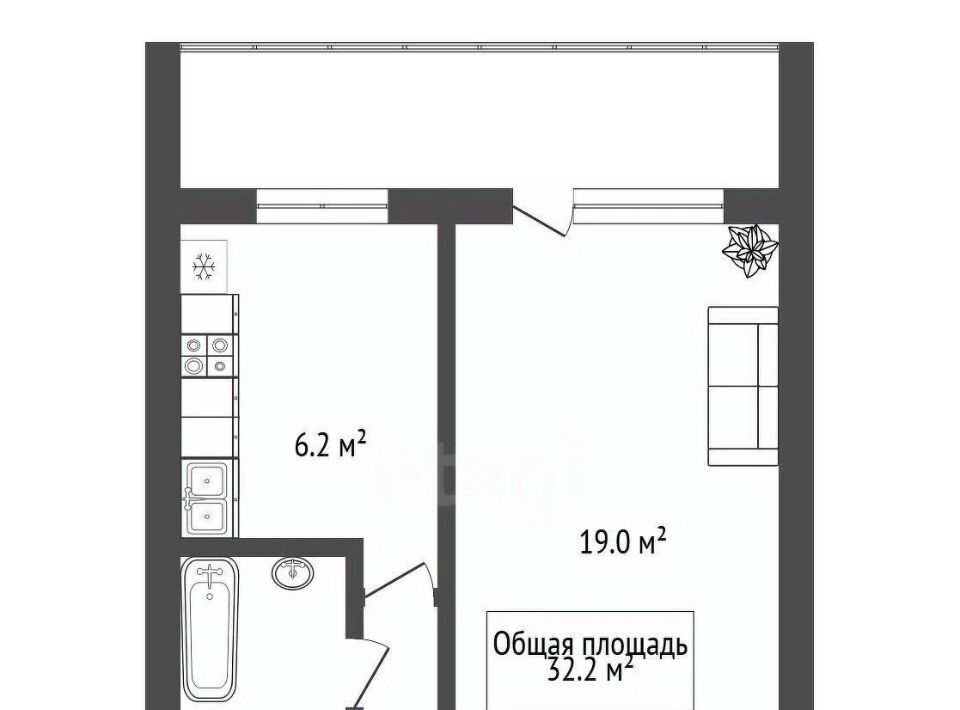 квартира г Новосибирск ул Сибиряков-Гвардейцев 44/3 Площадь Маркса фото 2