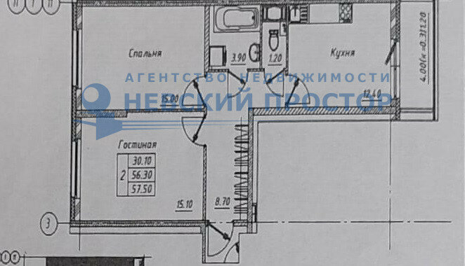 квартира г Санкт-Петербург п Шушары ул Окуловская 18 ЖК «Алексеевский квартал» метро Купчино фото 26