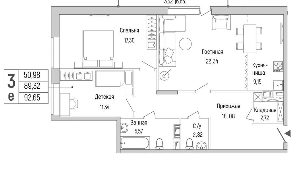 квартира г Красногорск Павшино жилой комплекс Рига Хиллс, к 1 фото 1