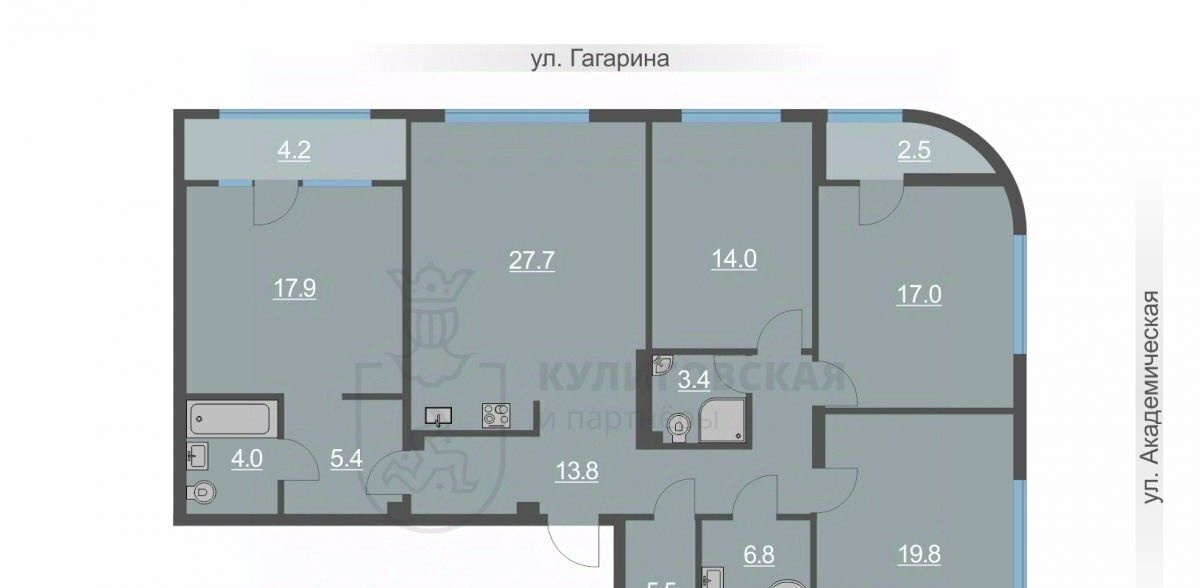 квартира г Екатеринбург Динамо ул. Гагарина, 9 фото 1
