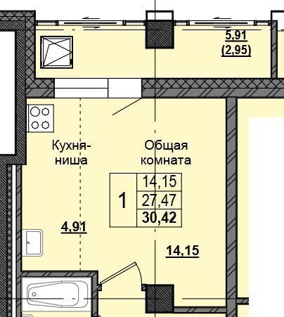 квартира г Якутск ЖК «Алгыс» фото 1