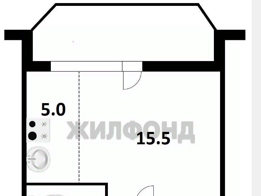 квартира г Новосибирск Золотая Нива ул В.Высоцкого 51 фото 11