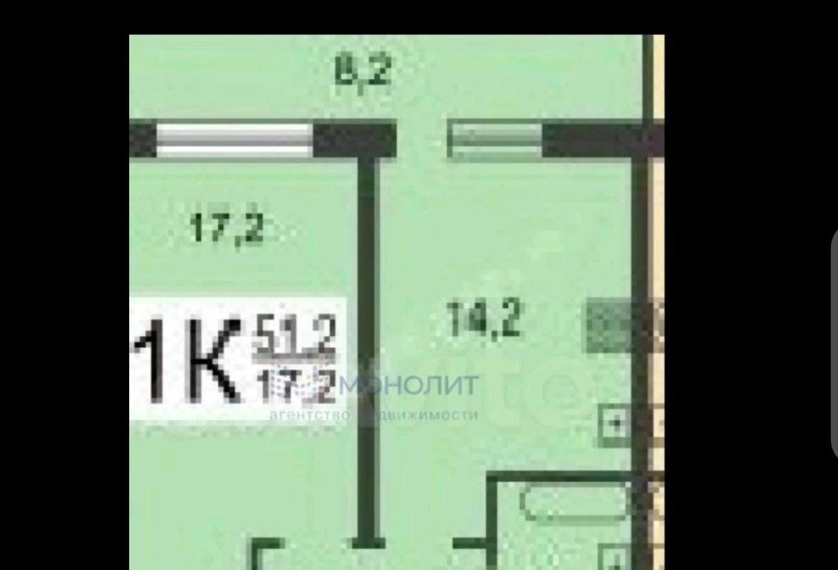 квартира г Нижний Новгород Горьковская ул. Академическая, 9, д. Афонино фото 10