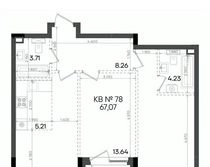 квартира г Казань метро Горки ул Аделя Кутуя 181ж фото 1