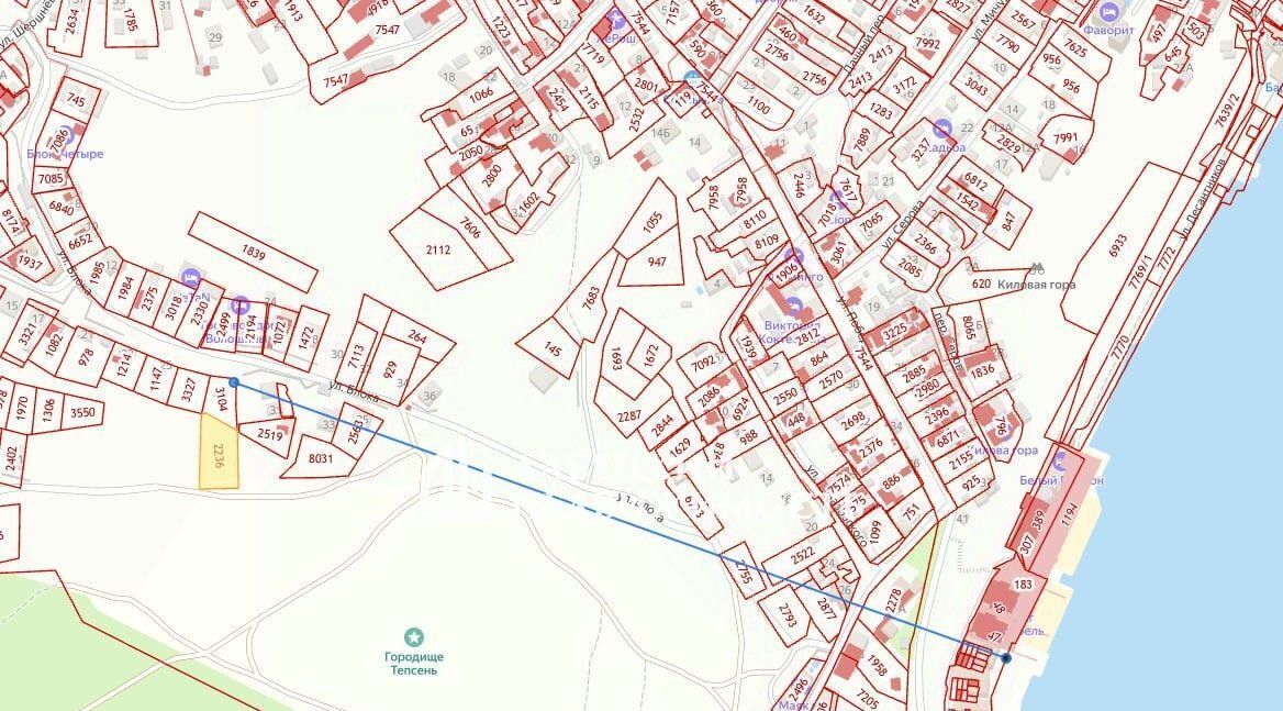 земля г Феодосия пгт Коктебель ул Блока 27 фото 2