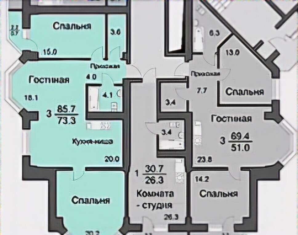 квартира г Красноярск р-н Ленинский ул Мичурина 2ж фото 2