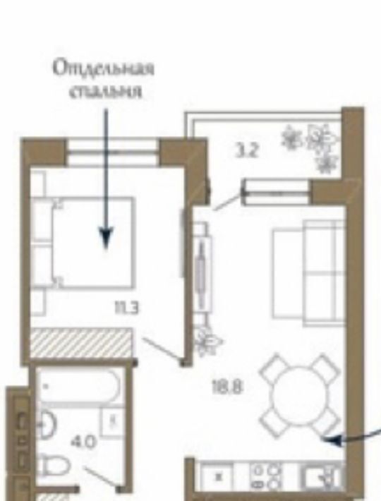 квартира г Сургут ул Ивана Захарова 11/1 30-й фото 8