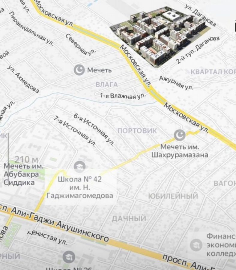 квартира г Махачкала р-н Кировский ул Даганова 139 Кировский внутригородской район фото 7