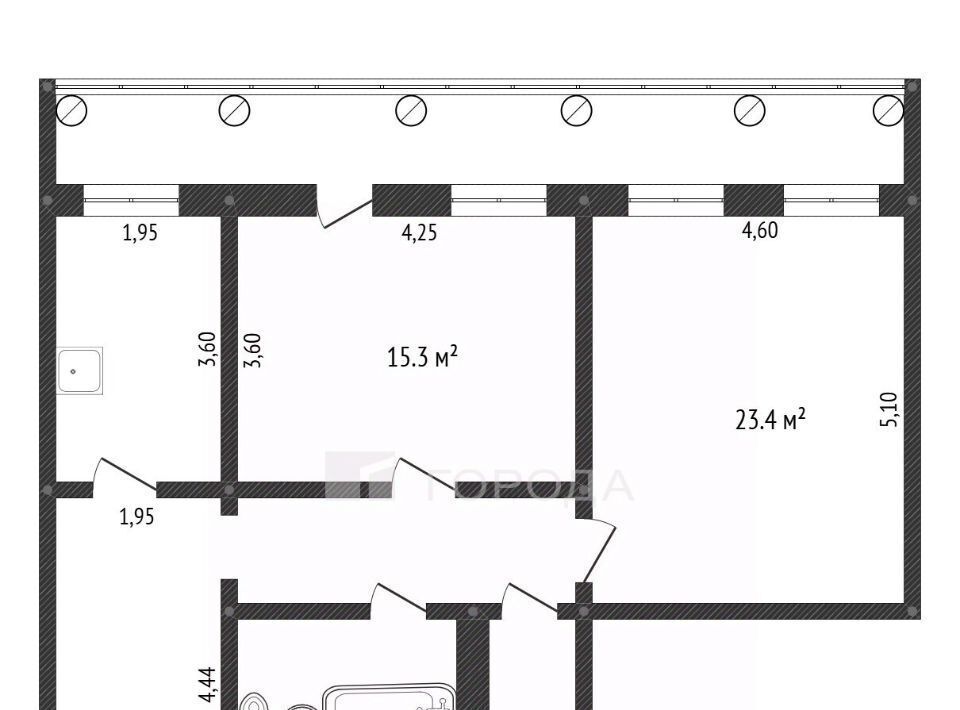 квартира г Новокузнецк р-н Центральный ул Кирова 12 фото 2