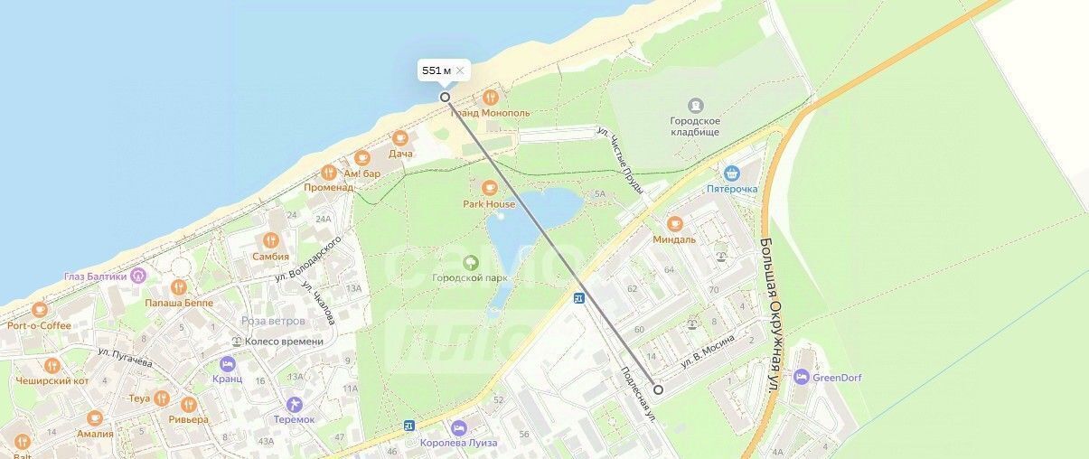 квартира р-н Зеленоградский г Зеленоградск ул Валентина Мосина 10 фото 30