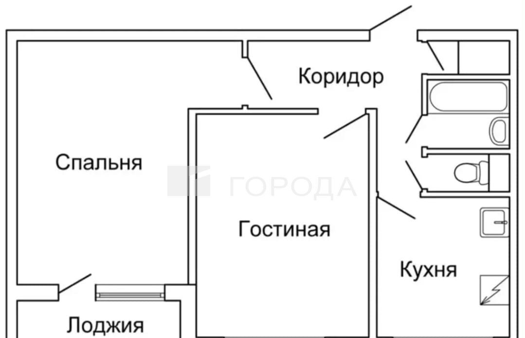 квартира г Новокузнецк р-н Центральный ул Тольятти 31 Кемеровская обл. - Кузбасс фото 13
