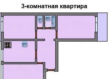 квартира г Москва метро Бауманская ул Бакунинская 43/55 фото 12