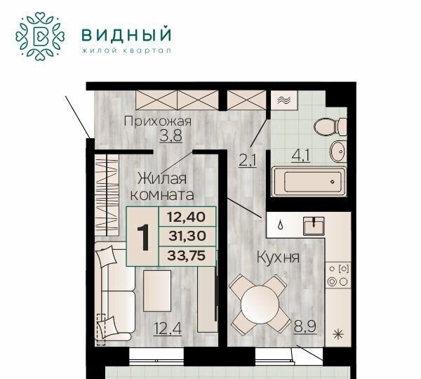 квартира г Пермь р-н Орджоникидзевский ул Кавказская 13 фото 2