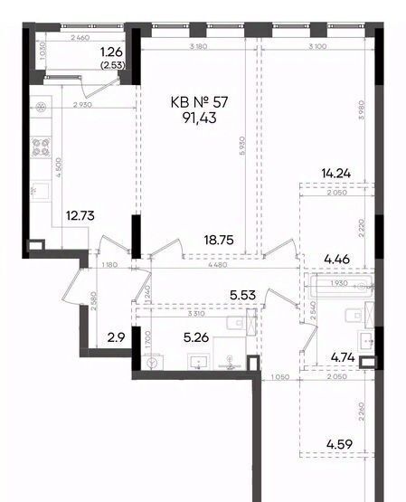 квартира г Казань метро Горки ул Аделя Кутуя 181ж фото 1